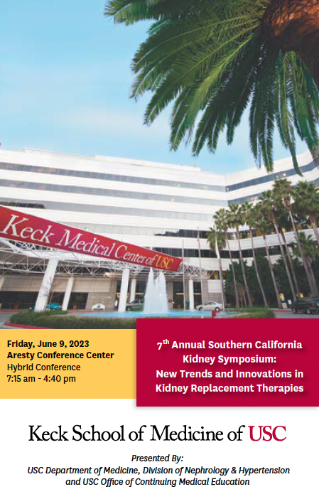 7th Annual Southern California Kidney Symposium: New Trends and Innovations in Kidney Replacement Therapies Banner